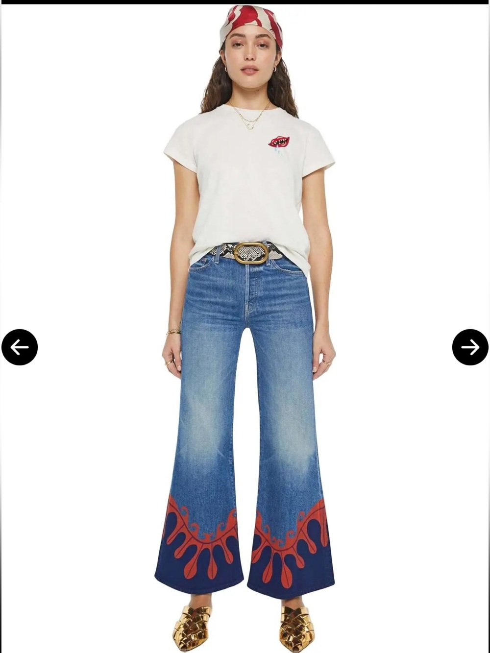 MOTHER x la doublej the tomcat roller jeans